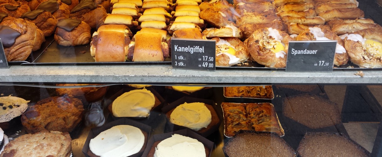 Pastry in window