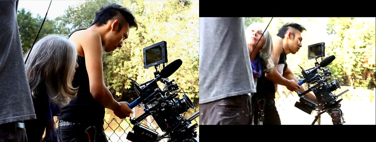 Between the Boom and Camera