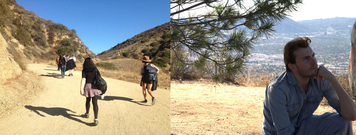 Cast & Crew Hike Up To The Location